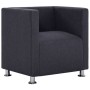 Sillón en forma de cubo de tela gris oscuro de vidaXL, Sillones - Ref: Foro24-282144, Precio: 165,99 €, Descuento: %