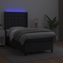 Cama box spring y colchón LED cuero sintético negro 80x200 cm de vidaXL, Camas y somieres - Ref: Foro24-3139349, Precio: 373,...