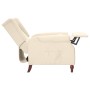 Cream Fabric Recliner by vidaXL, Armchairs - Ref: Foro24-282209, Price: 210,49 €, Discount: %