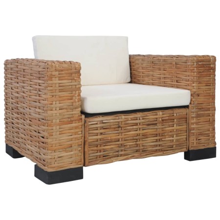 Sessel mit natürlichen Rattankissen von vidaXL, Sessel - Ref: Foro24-283081, Preis: 245,92 €, Rabatt: %