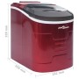 Red ice cube maker 2.4 L 15 kg / 24 h by vidaXL, ice machines - Ref: Foro24-51100, Price: 168,61 €, Discount: %