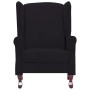 Sillón reclinable de tela negro de vidaXL, Sillones - Ref: Foro24-282210, Precio: 181,27 €, Descuento: %