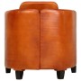 Sillón de cuero auténtico marrón canela de vidaXL, Sillones - Ref: Foro24-283762, Precio: 245,99 €, Descuento: %