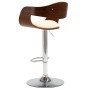 Bentwood and Cream Faux Leather Kitchen Stool by vidaXL, Kitchen stools - Ref: Foro24-283118, Price: 140,34 €, Discount: %