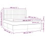 Boxspringbett mit Matratze und dunkelgrauem LED-Samt 180x200 cm von vidaXL, Betten und Lattenroste - Ref: Foro24-3139698, Pre...