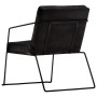 Sillón de cuero auténtico negro de vidaXL, Sillones - Ref: Foro24-284413, Precio: 198,16 €, Descuento: %