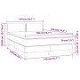 Box spring bed with dark brown fabric mattress 140x190 cm by vidaXL, Beds and slatted bases - Ref: Foro24-3139972, Price: 405...