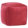 Puf terciopelo de algodón rosa 40x40x40 cm de vidaXL, Otomanas - Ref: Foro24-284031, Precio: 65,01 €, Descuento: %