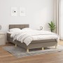 Cama box spring con colchón tela gris taupe 120x200 cm de vidaXL, Camas y somieres - Ref: Foro24-3140605, Precio: 394,92 €, D...