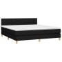 Boxspringbett mit schwarzer Stoffmatratze 180x200 cm von vidaXL, Betten und Lattenroste - Ref: Foro24-3140635, Preis: 542,08 ...