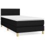 Box spring bed with black fabric mattress 90x200 cm by vidaXL, Beds and slatted bases - Ref: Foro24-3140667, Price: 290,88 €,...