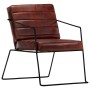 Dark Brown Genuine Leather Armchair by vidaXL, Armchairs - Ref: Foro24-284412, Price: 234,74 €, Discount: %