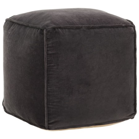 Anthracite gray cotton velvet pouf 40x40x40 cm by vidaXL, Ottomans - Ref: Foro24-284027, Price: 72,09 €, Discount: %