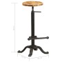 Kitchen stools, 2 units, solid mango wood by vidaXL, Kitchen stools - Ref: Foro24-286245, Price: 193,14 €, Discount: %