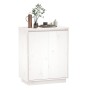 Aparador de madera maciza de pino blanco 60x34x75 cm de vidaXL, Aparadores - Ref: Foro24-813346, Precio: 82,00 €, Descuento: %