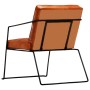 Cinnamon Brown Genuine Leather Armchair by vidaXL, Armchairs - Ref: Foro24-284411, Price: 212,71 €, Discount: %