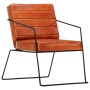 Cinnamon Brown Genuine Leather Armchair by vidaXL, Armchairs - Ref: Foro24-284411, Price: 212,71 €, Discount: %