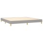 Cama box spring con colchón tela gris claro 200x200 cm de vidaXL, Camas y somieres - Ref: Foro24-3140881, Precio: 571,59 €, D...