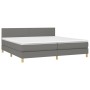 Cama box spring con colchón tela gris oscuro 200x200 cm de vidaXL, Camas y somieres - Ref: Foro24-3140482, Precio: 607,65 €, ...