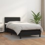 Cama box spring con colchón cuero sintético negro 90x190 cm de vidaXL, Camas y somieres - Ref: Foro24-3141041, Precio: 301,27...