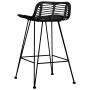 Kitchen stools 2 units black rattan by vidaXL, Kitchen stools - Ref: Foro24-285233, Price: 265,16 €, Discount: %