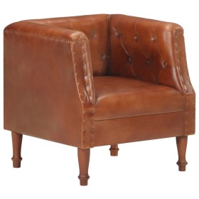 Brown genuine leather armchair by vidaXL, Armchairs - Ref: Foro24-286589, Price: 239,02 €, Discount: %