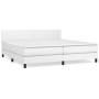 Boxspringbett mit weißer Kunstledermatratze 200x200 cm von vidaXL, Betten und Lattenroste - Ref: Foro24-3141024, Preis: 604,3...