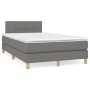 Cama box spring con colchón tela gris oscuro 120x200 cm de vidaXL, Camas y somieres - Ref: Foro24-3140602, Precio: 380,52 €, ...