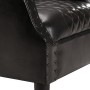 Black genuine leather cube design armchair 62x58x65 cm by vidaXL, Armchairs - Ref: Foro24-286944, Price: 298,99 €, Discount: %