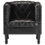 Black Genuine Goat Leather Bucket Armchair by vidaXL, Armchairs - Ref: Foro24-286617, Price: 249,78 €, Discount: %