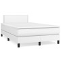 Cama box spring con colchón cuero sintético blanco 120x200 cm de vidaXL, Camas y somieres - Ref: Foro24-3141054, Precio: 411,...