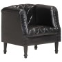 Black Genuine Goat Leather Bucket Armchair by vidaXL, Armchairs - Ref: Foro24-286617, Price: 249,78 €, Discount: %