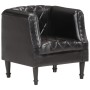 Black Genuine Goat Leather Bucket Armchair by vidaXL, Armchairs - Ref: Foro24-286617, Price: 249,78 €, Discount: %