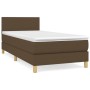 Box spring bed with dark brown fabric mattress 90x200 cm by vidaXL, Beds and slatted bases - Ref: Foro24-3140428, Price: 316,...