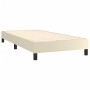 Box spring bed with cream synthetic leather mattress 90x190 cm by vidaXL, Beds and slatted bases - Ref: Foro24-3141103, Price...