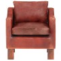 Dark Brown Genuine Leather Cube Armchair by vidaXL, Armchairs - Ref: Foro24-286955, Price: 204,51 €, Discount: %