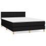 Box spring bed with black fabric mattress 140x200 cm by vidaXL, Beds and slatted bases - Ref: Foro24-3140619, Price: 439,54 €...