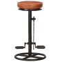 Kitchen stools 2 pcs genuine goat leather black and brown by vidaXL, Kitchen stools - Ref: Foro24-286967, Price: 175,15 €, Di...