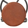 Kitchen stools 2 pcs genuine goat leather black and brown by vidaXL, Kitchen stools - Ref: Foro24-286967, Price: 175,15 €, Di...