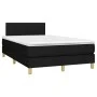 Box spring bed with black fabric mattress 120x200 cm by vidaXL, Beds and slatted bases - Ref: Foro24-3140603, Price: 379,93 €...