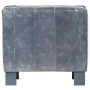 Sillón con diseño de cubo cuero auténtico gris de vidaXL, Sillones - Ref: Foro24-286954, Precio: 231,36 €, Descuento: %