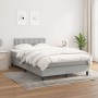 Cama box spring con colchón tela gris claro 120x200 cm de vidaXL, Camas y somieres - Ref: Foro24-3140361, Precio: 381,44 €, D...