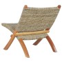 Stuhl aus natürlichem Kubu-Rattan und massivem Mahagoniholz von vidaXL, Sessel - Ref: Foro24-285803, Preis: 149,99 €, Rabatt: %