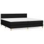 Cama box spring con colchón tela negro 200x200 cm de vidaXL, Camas y somieres - Ref: Foro24-3140643, Precio: 624,54 €, Descue...