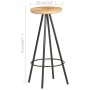 Kitchen stools 4 units rough mango wood by vidaXL, Kitchen stools - Ref: Foro24-286615, Price: 240,02 €, Discount: %