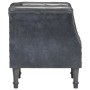 Sillón de cuero auténtico gris de vidaXL, Sillones - Ref: Foro24-286591, Precio: 213,95 €, Descuento: %