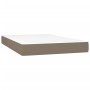 Cama box spring con colchón tela gris taupe 120x200 cm de vidaXL, Camas y somieres - Ref: Foro24-3140685, Precio: 395,22 €, D...