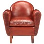 Brown genuine leather bucket design armchair 77x65x79 cm by vidaXL, Armchairs - Ref: Foro24-286949, Price: 317,38 €, Discount: %