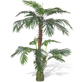 Árbol palmera artificial Cycas 150 cm de vidaXL, Flora artificial - Ref: Foro24-241355, Precio: 62,34 €, Descuento: %