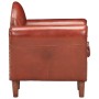 Brown genuine leather bucket design armchair 77x65x79 cm by vidaXL, Armchairs - Ref: Foro24-286949, Price: 317,38 €, Discount: %